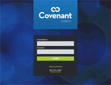 Tablet Screenshot of my.covenantchurch.org
