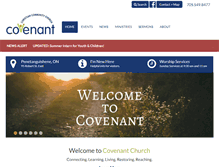 Tablet Screenshot of covenantchurch.ca